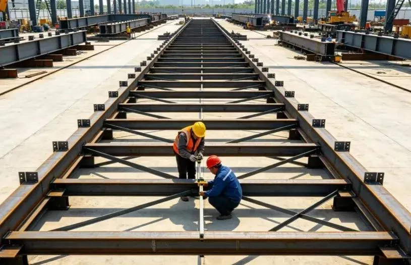 Montaža jeklene konstrukcije na kraju samem + potek dela celostne gradnje dvižne naprave + ključni vidiki