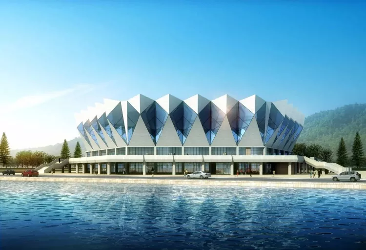 Stadion oblikovane jeklene konstrukcije