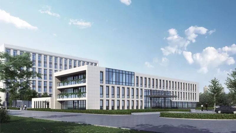 Modularno sestavljena bolnišnična jeklena konstrukcija