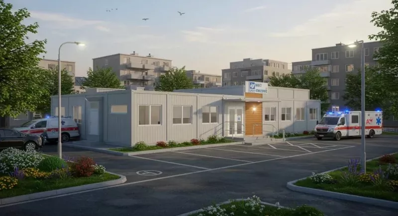 Modularne montažne jeklene zdravstvene enote