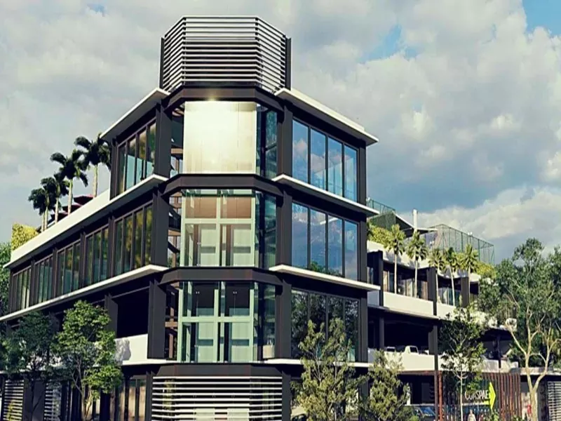 Poslovni hotel z jekleno konstrukcijo