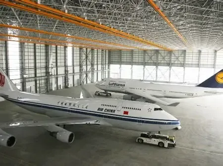Hangar za vzdrževanje jeklenih konstrukcij