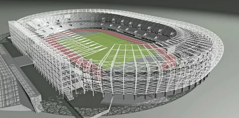 Stadion na prostem z jekleno konstrukcijo
