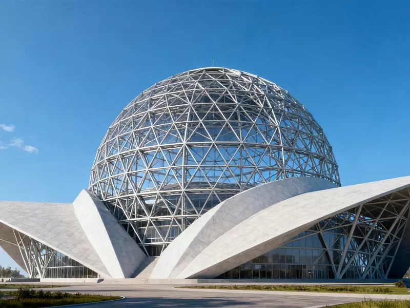Planetarij z jekleno konstrukcijo